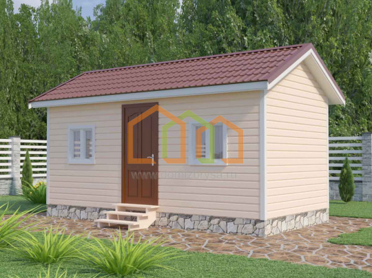 Каркасный дачный домик Клён - 3 (К)