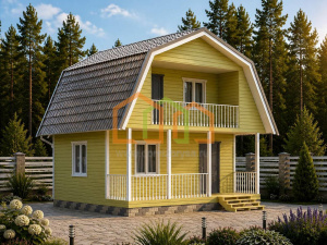 Каркасный дом 6х6